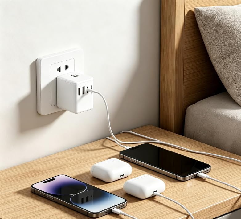 Universal Travel Adapter with 2 USB-A and 2 USB-C Ports 15W - Image 3