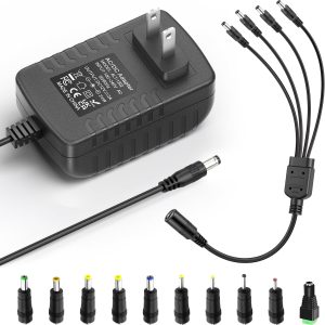 12V Power Supply 2A AC/DC Adapter 12Volt 2A Wall Charger Replacement